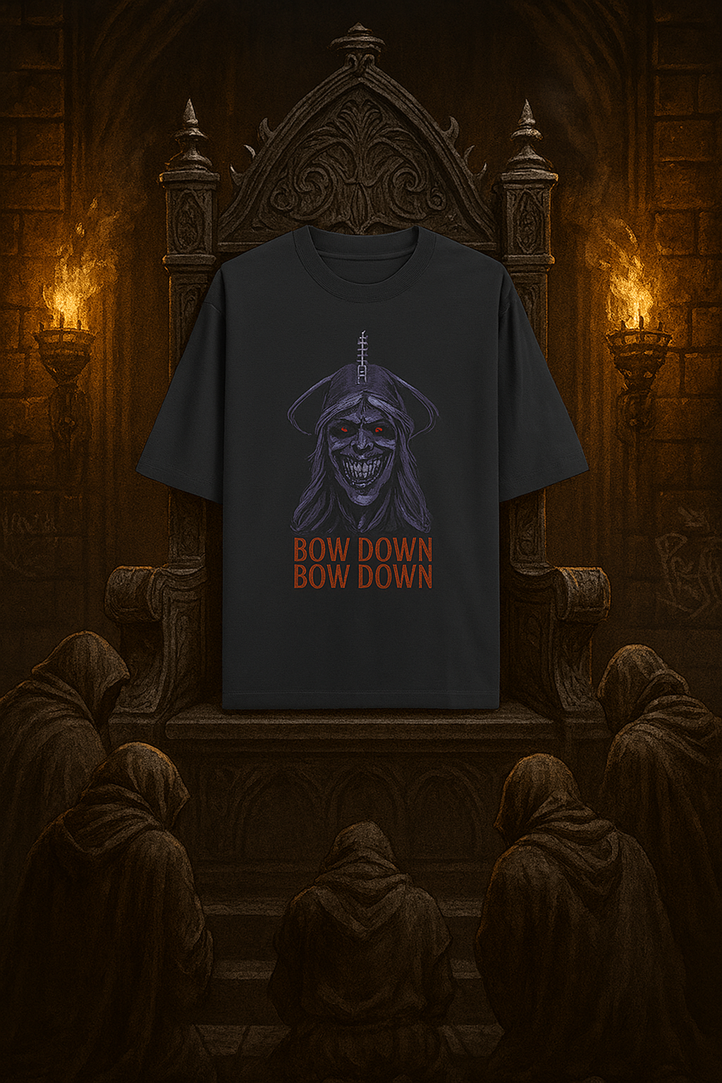 Evil Smile Unisex Oversized Classic T-Shirt