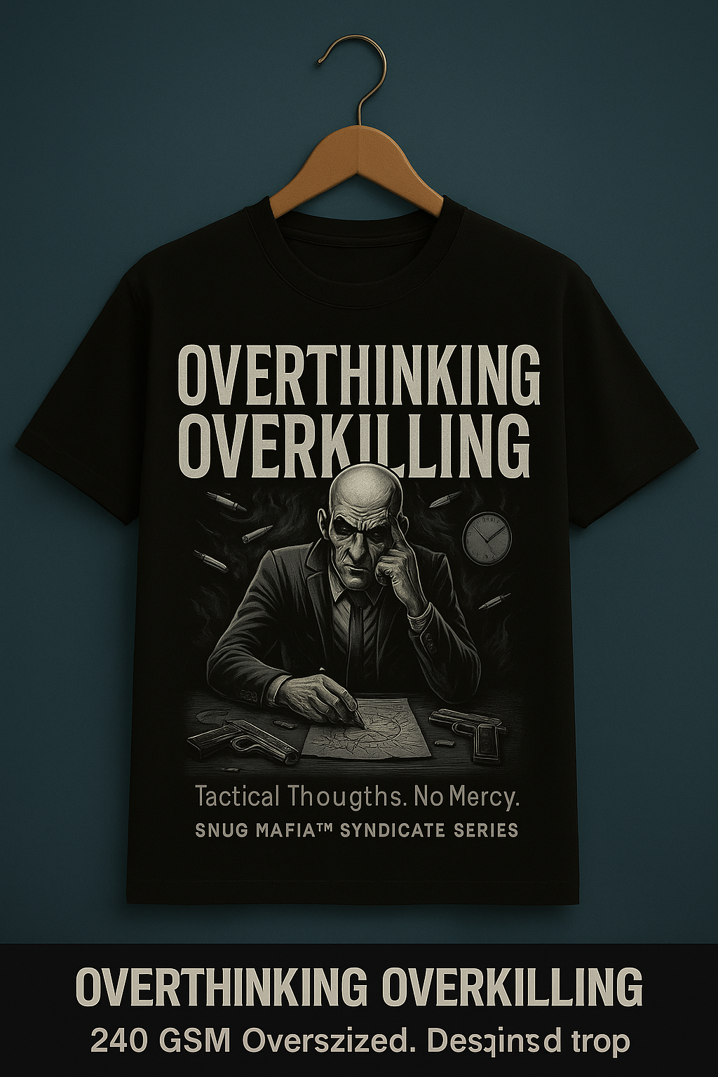 "Too Smart to Survive." Unisex Oversized Classic T-Shirt