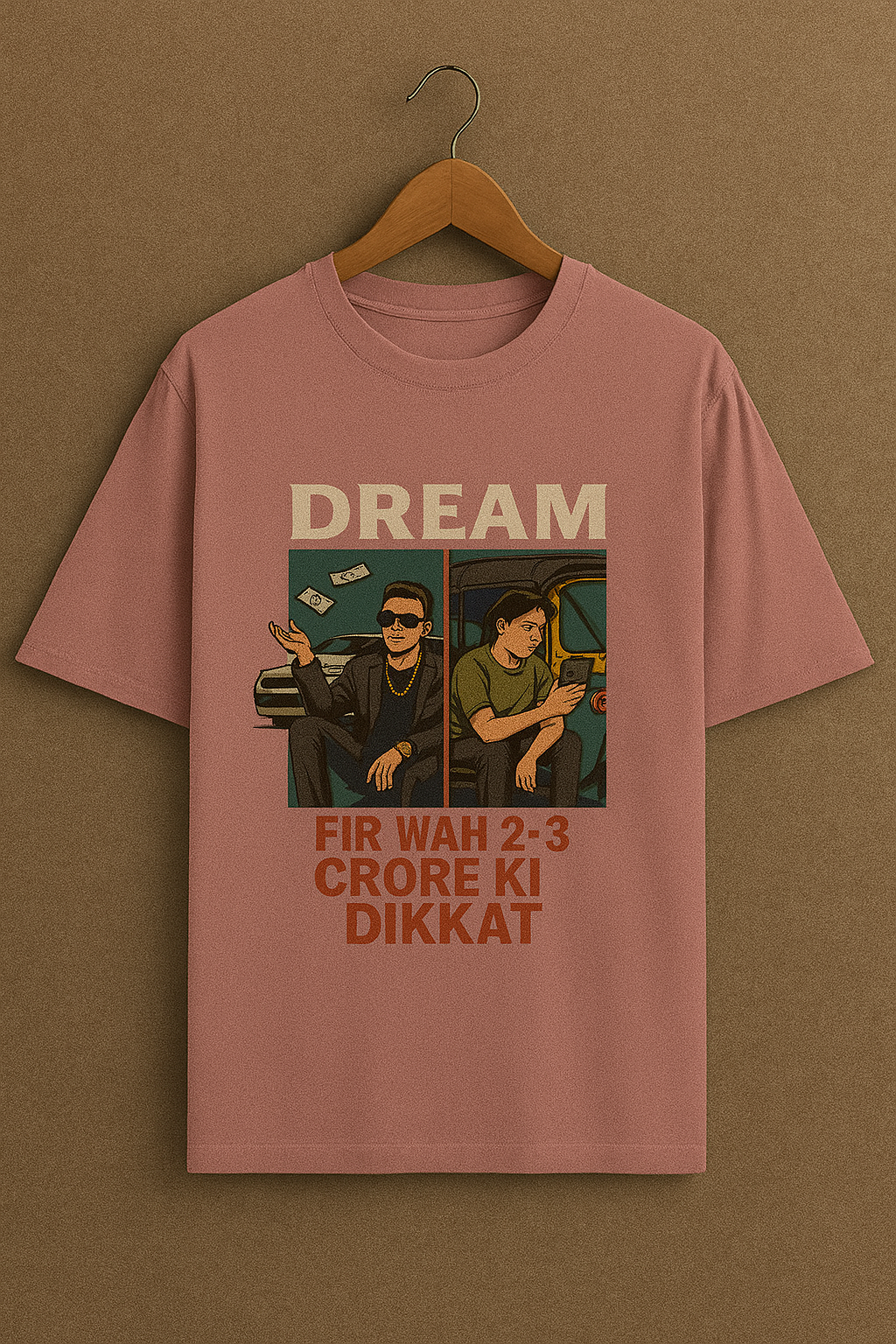“Fir Wahi 2-3 Crore Ki Dikkat” Unisex Oversized Classic T-Shirt